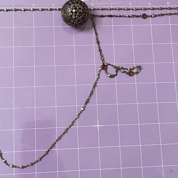 Sorrelli Round Pendant - Long Necklace - Toasted Almond - - Picture 8 of 8